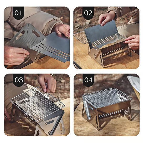 Portable Folding Barbecue Grill